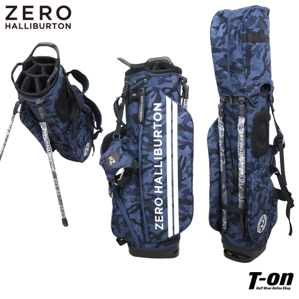 ZERO HALLIBURTON ネイビー キャディバッグ スタンド式