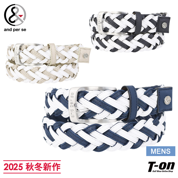 【送料無料】ベルト メンズ アンパスィ and per se 2025 秋冬 新作 ゴルフ amf7415