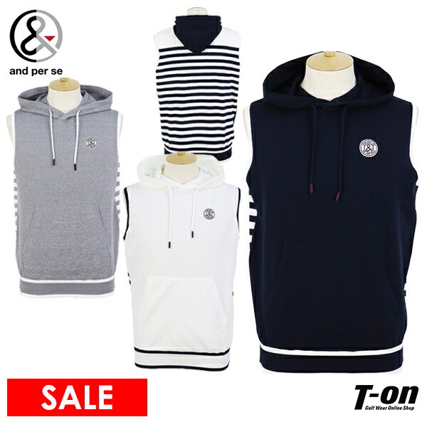 Mサイズ　新品定価35200円　2025モデル　アンパスィ　メンズ　ベスト ベスト メンズ アンパスィ and per se 2025 秋冬 新作 ゴルフ