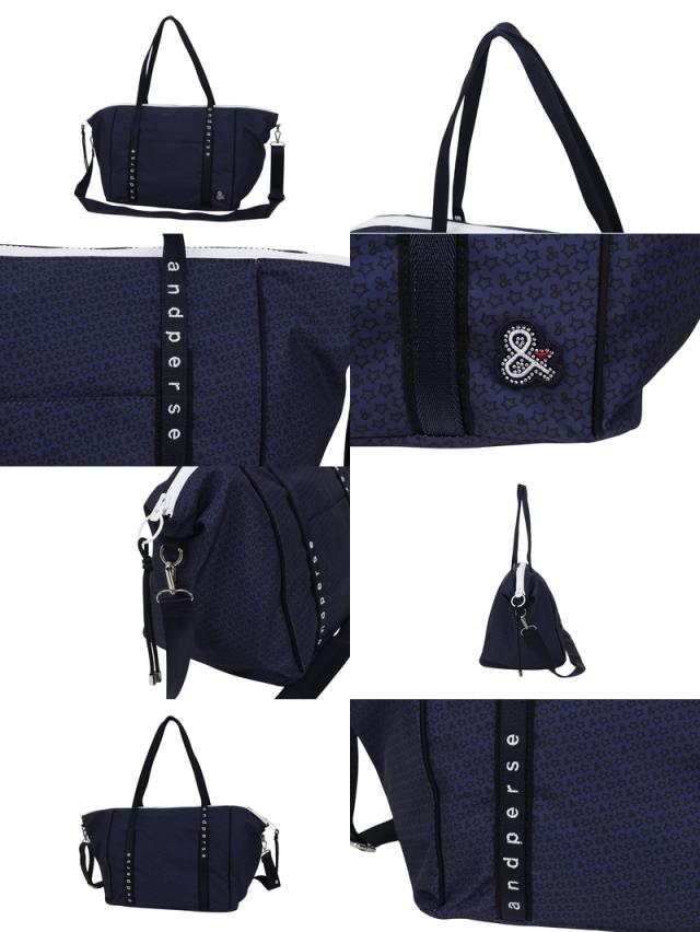 and per se ポストンバッグ AUF7225 ネイビー and per se ポストンバッグ AUF7225 ネイビー - メルカリ