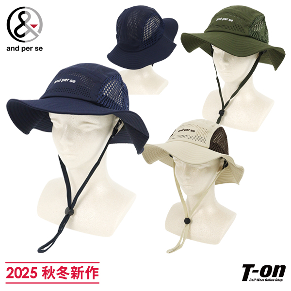 【メール便対応】ハット メンズ レディース アンパスィ and per se 2025 秋冬 新作 ゴルフ auf8605
