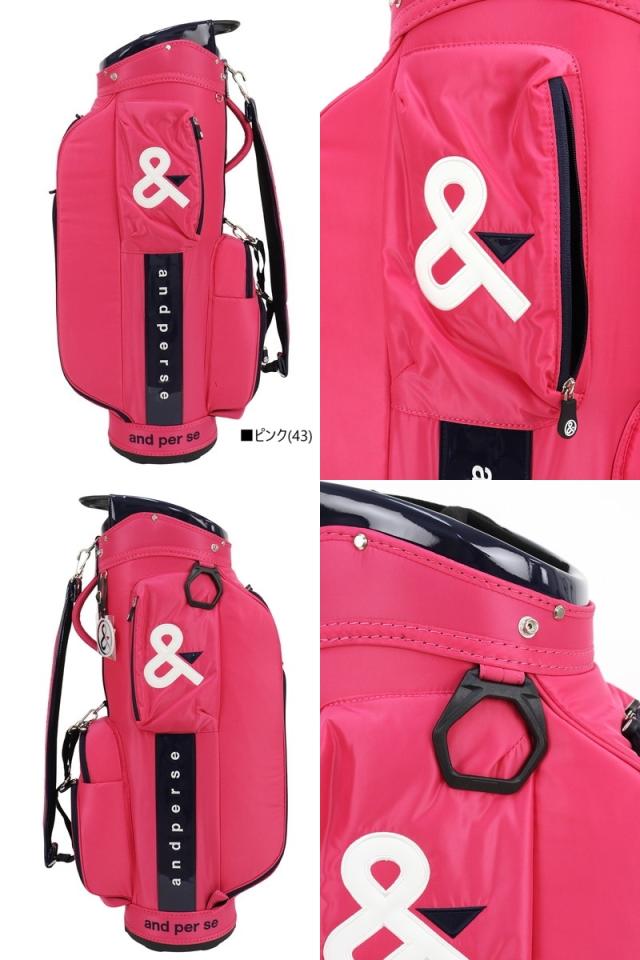 and per se レディースキャディバッグ5分割　送料込み and per se 【在庫限り】and CADDY BAG AUS7305 / アンパスィ