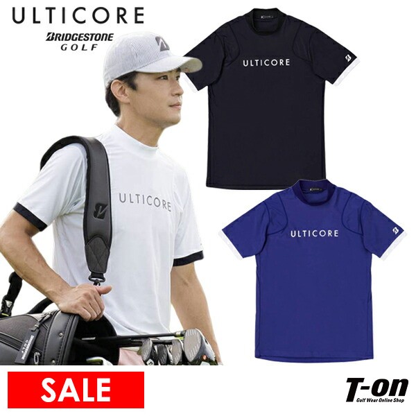 レディス Lサイズ ブリヂストンゴルフ ULTICORE 半袖モックネックシャツ レディス Lサイズ ブリヂストンゴルフ ULTICORE 半袖モック