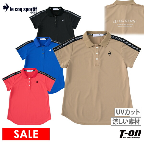 【ポイント10倍】【送料無料】【メール便対応】ポロシャツ レディース ルコックスポルティフ ゴルフ le coq sportif GOLF 2025 春夏 新作 ゴルフウェア lg5shs06lの通販は