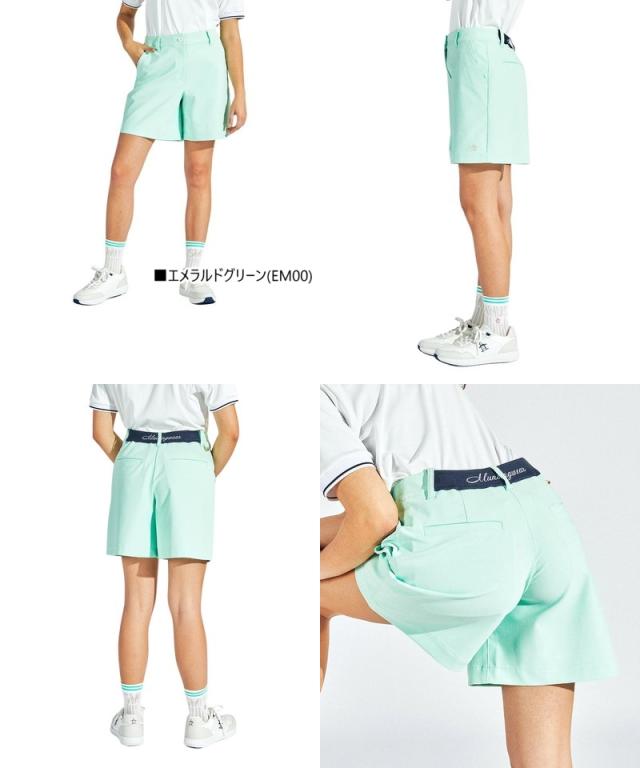 マンシングウェア　ゴルフ　レディース　ショートパンツ　ホワイト
