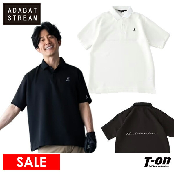 【タイムセール 12/23 13:00迄】ポロシャツ メンズ アダバット ストリーム ADABAT STREAM  ゴルフウェア s69-82390 OFF