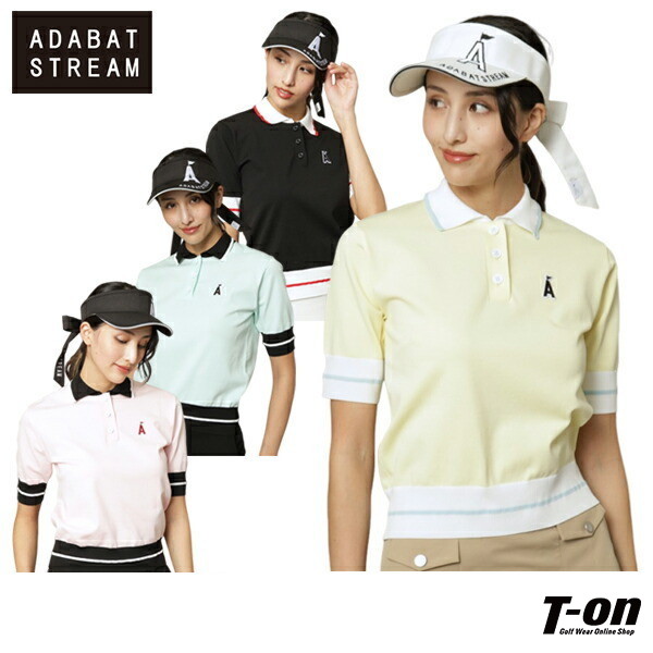 【タイムセール 12/23 13:00迄】ポロシャツ レディース アダバット ストリーム ADABAT STREAM  ゴルフウェア s70-12289 OFF