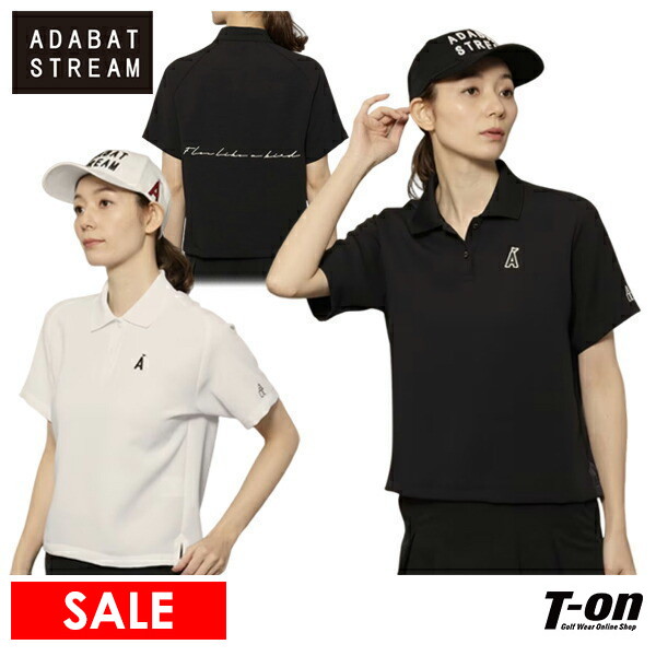 【タイムセール 12/23 13:00迄】ポロシャツ レディース アダバット ストリーム ADABAT STREAM  ゴルフウェア s70-82390 OFF