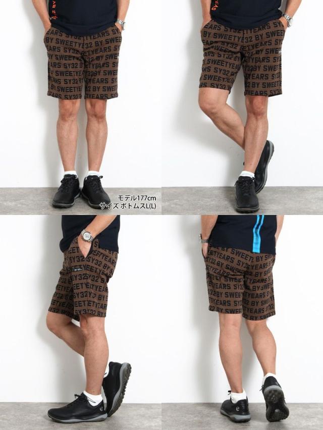 SY32 by sweetyears メンズ ゴルフ ショートパンツ ブラック SY32 by SWEET YEARS GOLF エスワイ32 バイ スウィートイヤーズ ゴルフ