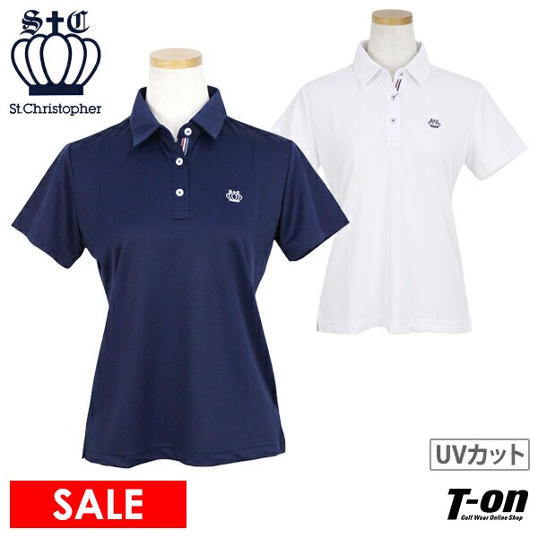【30％OFFセール】ポロシャツ レディース セントクリストファー St.Christopher  ゴルフウェア tl48101