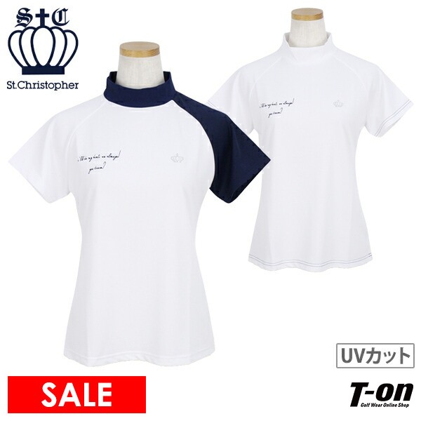 【30％OFFセール】ハイネックシャツ レディース セントクリストファー St.Christopher  ゴルフウェア tl48103