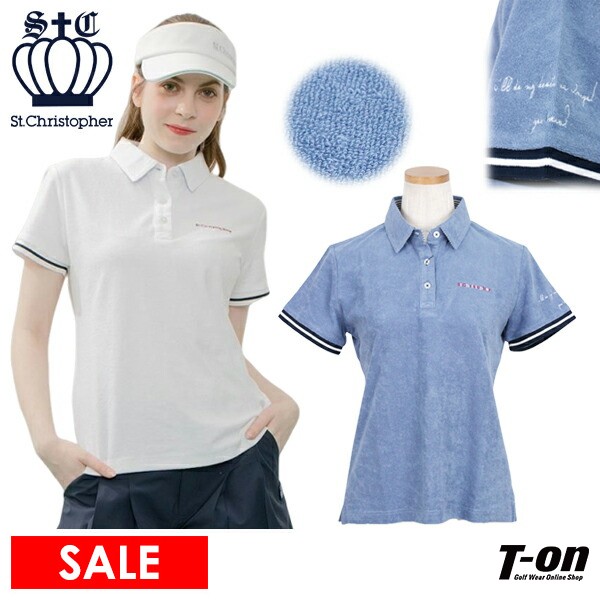 【30％OFFセール】ポロシャツ レディース セントクリストファー St.Christopher  ゴルフウェア tl48104