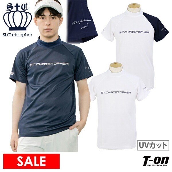 【30％OFFセール】ハイネックシャツ メンズ セントクリストファー St.Christopher  ゴルフウェア tm48100