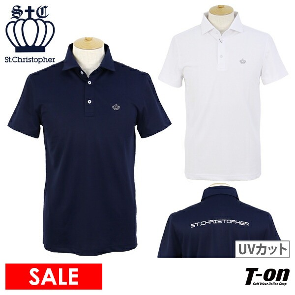 【30％OFFセール】ポロシャツ メンズ セントクリストファー St.Christopher  ゴルフウェア tm48107