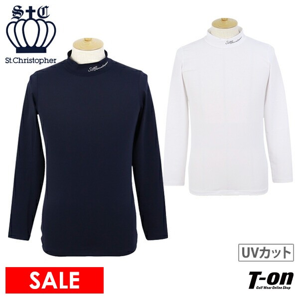 【30％OFFセール】ハイネックシャツ メンズ セントクリストファー St.Christopher  ゴルフウェア tm48200