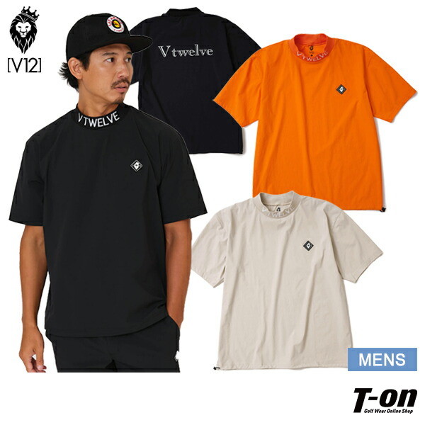 【タイムセール 8/18 13:00迄 20％OFF】ハイネックシャツ メンズ V12 ゴルフ ヴィ・トゥエルブ 2025 春夏 新作 ゴルフウェア v122510-mk10-m