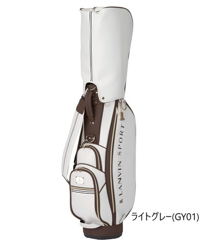 LANVIN SPORT ランバン ゴルフ キャディバッグ９型【ホワイト】中古！ LANVIN SPORT ランバン ゴルフ キャディバッグ9型【ホワイト