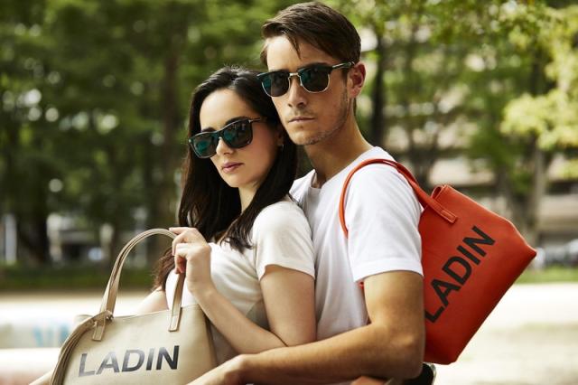 LADIN 黄色 トートバッグ 付属ポーチ付き LADIN 黄色 トートバッグ