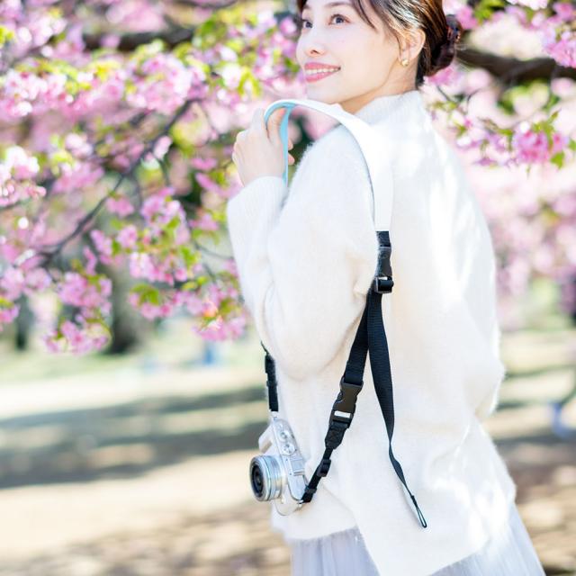 早坂 華乃さんが開発したカメラストラップ「chiKano」日本製 名入れ 一眼レフ ミラーレス 着脱可能 デジカメ おしゃれ かわいい 取り外し 刺繍 斜めがけ カメラ女子 レザー canon sony nikon ライカ 肩掛け 長さ 調整 調節 オリンパス コンデジ 富士フイルム 付け替え_11