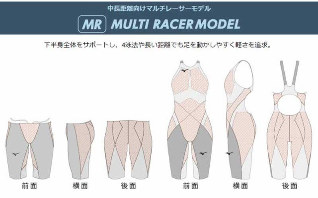 ミズノ(MIZUNO)女性用 競泳水着 GX-SONIC V MR ウイメンズハーフスーツ