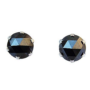 ピアス ブラックダイヤモンド 2.00ct pt900 プラチナ-