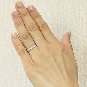 フルエタニティーリング ダイヤモンド ピンキーリング ホワイトゴールド 結婚指輪 K18 指輪 おしゃれの通販はau Pay マーケット 真珠の杜