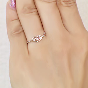 ハートリング チェーンリング ダイヤモンドリング ダイヤモンド指輪 ダイヤモンド サイズフリー 指輪 おしゃれの通販はau Pay マーケット 真珠の杜