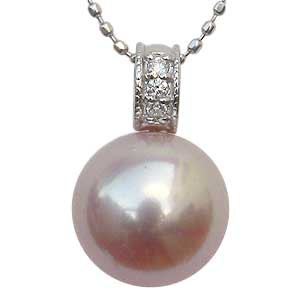 ネックレス 淡水パール 真珠 ダイヤモンド ホワイトゴールド ペンダント ジュエリーのサムネイル