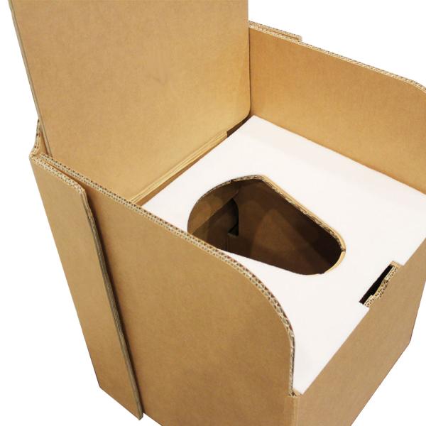 段ボールトイレセット IOシリーズ W570 D550 H750 防災グッズ 蓋付き