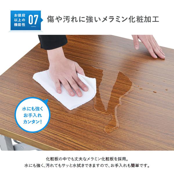 折りたたみテーブル W1800 D600 H700 長机 会議テーブル 会議用テーブル 会議机 折り畳みテーブル 長机 イベント カウンターデスク 法人宛限定 NTH-1860 SDSの通販は