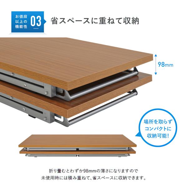 折りたたみテーブル W1800 D600 H700 長机 会議テーブル 会議用テーブル 会議机 折り畳みテーブル 長机 イベント カウンターデスク 法人宛限定 NTH-1860 SDSの通販は