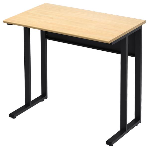 タイニーデスク W800 D500 H720 オフィスデスク 事務机 PC机 パーソナルデスク アジャスター付き L字脚 バックパネル付き 代引不可 法人宛限定 YK-NWD0850の通販は