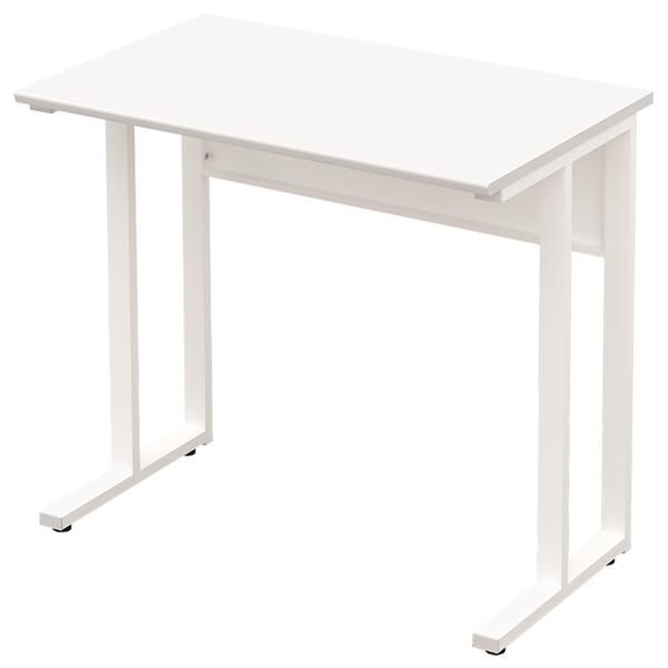 タイニーデスク W800 D500 H720 オフィスデスク 事務机 PC机 パーソナルデスク アジャスター付き L字脚 バックパネル付き 代引不可 法人宛限定 YK-NWD0850の通販は