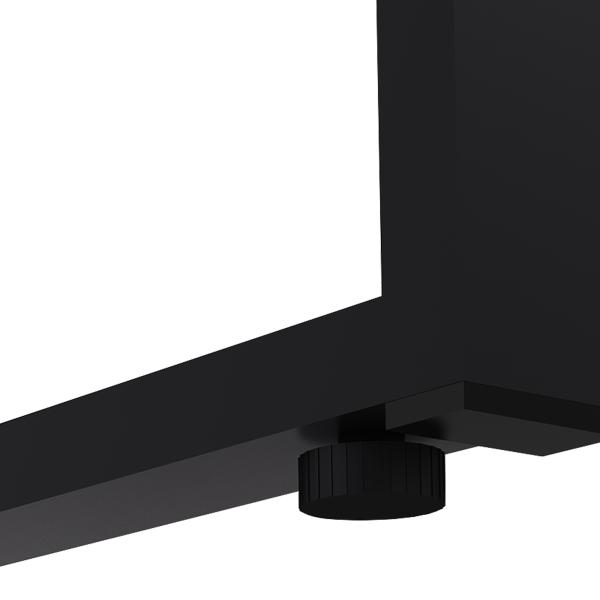 タイニーデスク W800 D500 H720 オフィスデスク 事務机 PC机 パーソナルデスク アジャスター付き L字脚 バックパネル付き 代引不可 法人宛限定 YK-NWD0850の通販は