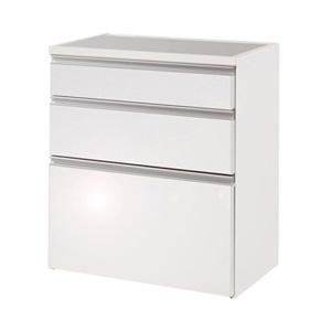 大川家具　キッチンカウンター　食器棚　ホワイト 日本製 完成品 大川家具 キッチンカウンター 収納 幅110 110幅 レンジ