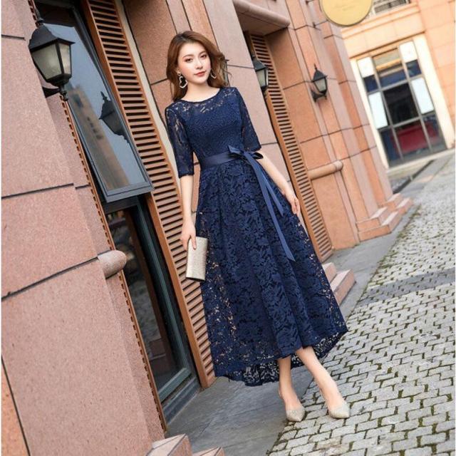 パーティドレス ロング丈 レース 結婚式ワンピース 披露宴 二次会 女子会 お呼ばれドレス 謝恩会 発表会 フォーマル 激安 成人式 ブライの通販はau Pay マーケット レディース ファッション なゆた