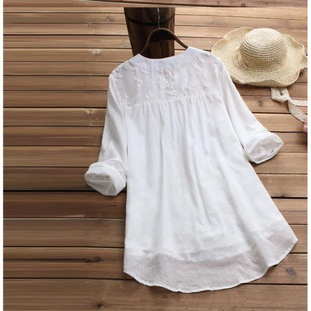 ゆるっとワンピース レディース 40代 春トップス ロングシャツ チュニック ゆったり 体型カバー シャツワンピース 長袖 レース 刺繍 ブラの通販はau Pay マーケット レディース ファッション なゆた