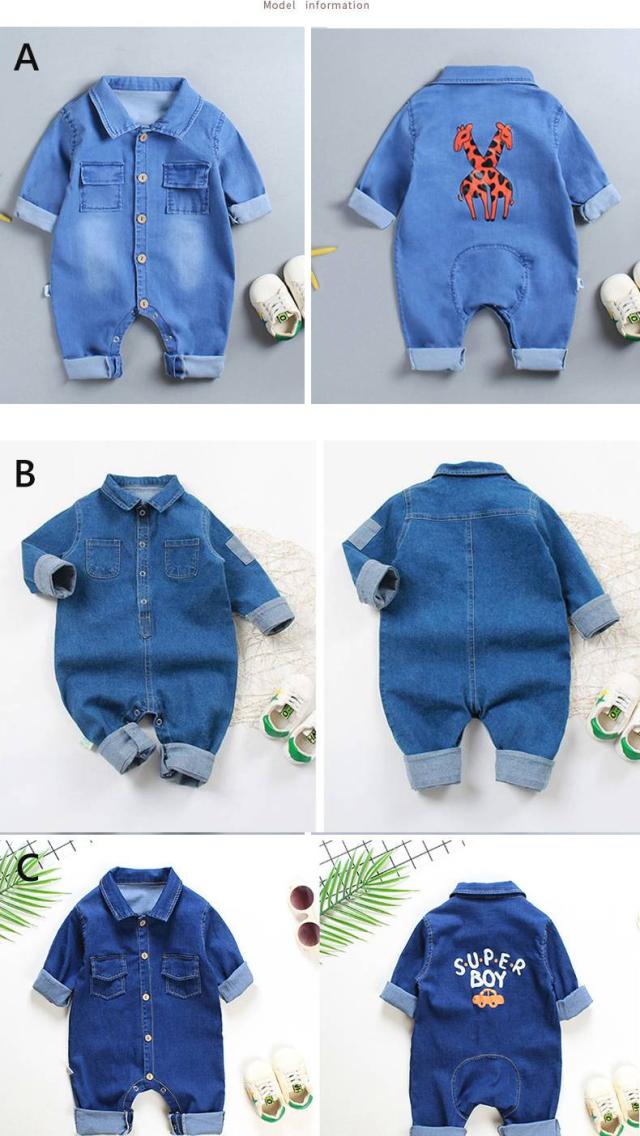 ベビー服 デニムロンパース 赤ちゃん オーバーオール 新生児服 子供服 オールインワン 男の子 女の子 春秋冬 出産祝い お出掛け お宮参りの通販はau Pay マーケット レディース ファッション なゆた