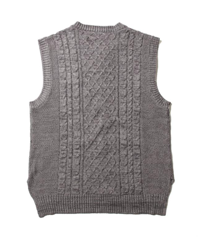 畦編み ケーブル 編み スリット ニット ベスト メンズファッション メンズ トレンド 春 秋 冬 着こなし コーデ ニット Vネック クルーネの通販はau Pay マーケット Spu スプ