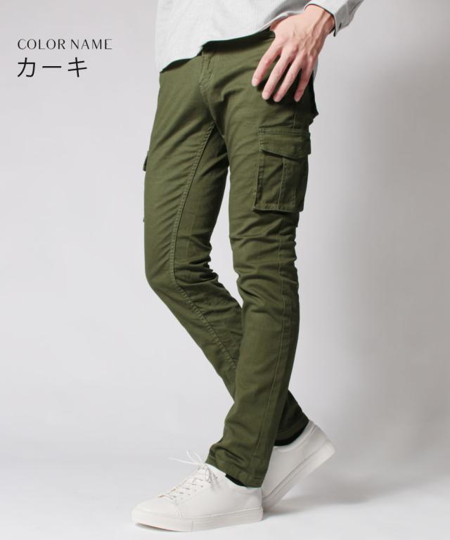返品交換送料無料 カーゴパンツ メンズ 日本製 ブランド パンツ ボトムス メンズ 春 夏 秋 冬 新作 日本製 ストレッチ スリム テーパの通販はau Pay マーケット Spu スプ