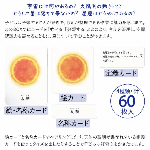 学研 モンテッソーリ Box はじめての天文学 教具 知育玩具 3歳 4歳 5歳 カード 本 天体 星座 知育 玩具 おもちゃ 学習 教材 遊具 教育 勉の通販はau Pay マーケット Nina S ニナーズ