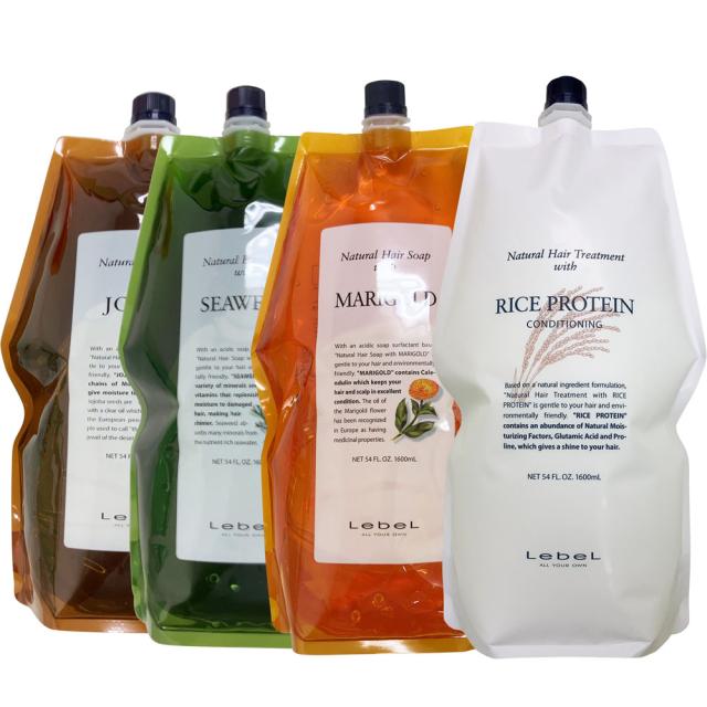ナチュラルヘアソープ＆トリートメント 1600ml 2セット ルベル