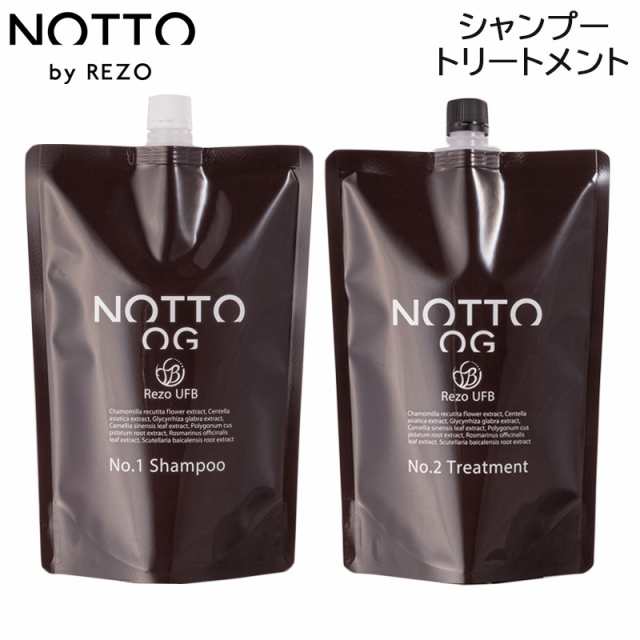 セット) NOTTO OG NO 1 シャンプー （詰替え）1000ml & OG NO.2