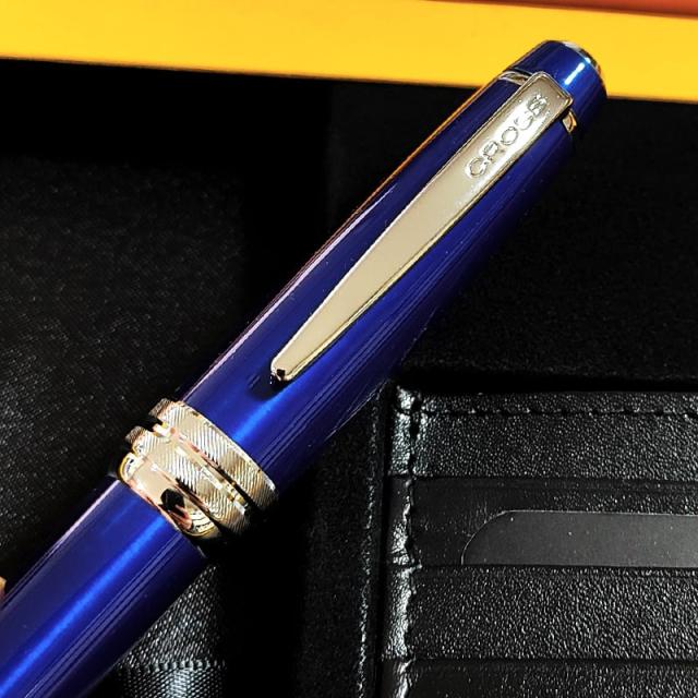 クロス ボールペン ギフトセット カードケース付BOX CROSS ベイリー ブルー 美しい 高級 ブランド 文房具 ツイストタイプ おしゃれ 青 シンプル メンズ かっこいい 就職祝い 入社 プレゼント_4