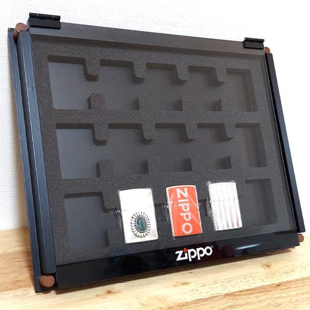 ZIPPO ライター アクリルケース コレクション 絶版 ディスプレイ 一点物 ジッポ社正規品 レア 収納 おしゃれ ブラック ジッポ 最大