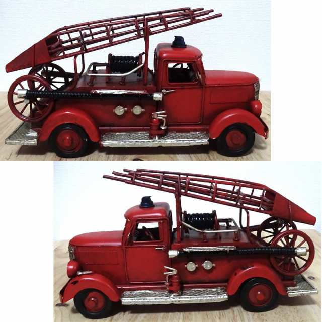ブリキのおもちゃ ヴィンテージカー Fire Dept 消防車 - ビンテージ