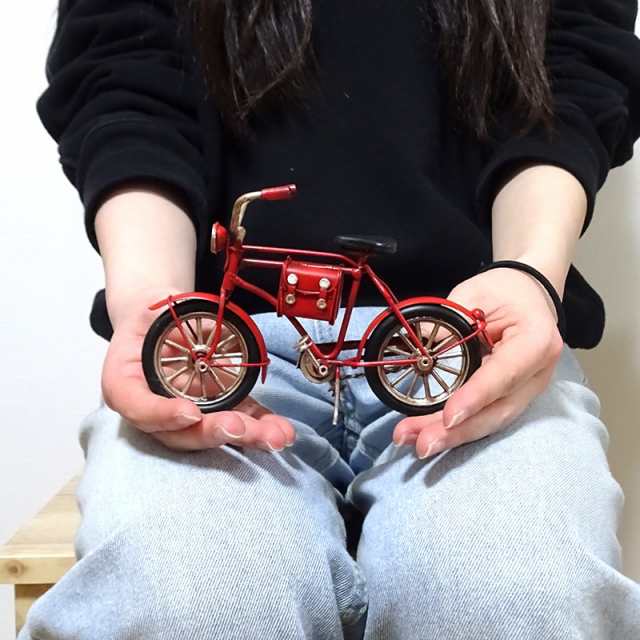 アンティーク 自転車 ブリキ オブジェ おもちゃ グッドオールド 