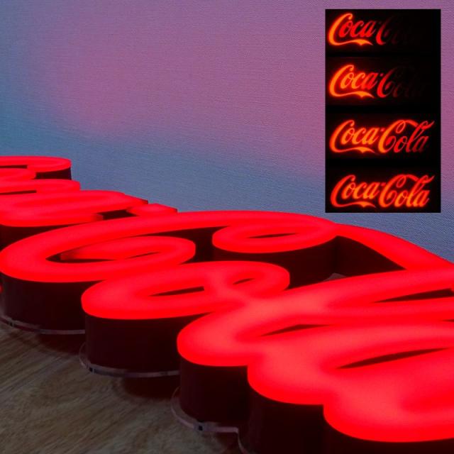 コカ・コーラ LEDライト ガレージ 看板 ネオン レタリングサイン 電飾