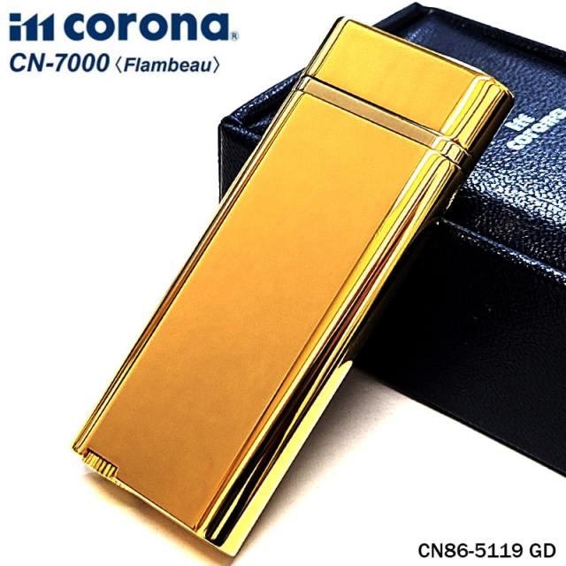 ガスライター 日本製 イムコロナ フランボー 鏡面 ゴールド im corona Flambeau ガス注入式 シンプル ターボジェット メンズ レディース おしゃれ 金 喫煙具 かっこいい ギフト プレゼント