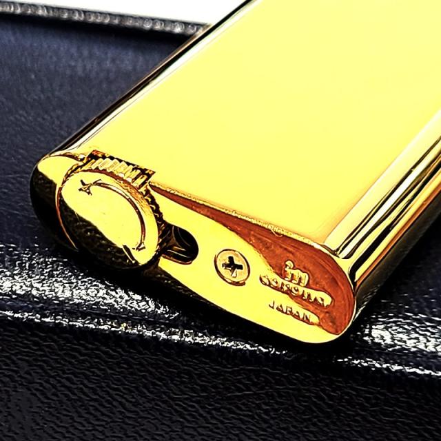 ガスライター 日本製 イムコロナ フランボー 鏡面 ゴールド im corona Flambeau ガス注入式 シンプル ターボジェット メンズ レディース おしゃれ 金 喫煙具 かっこいい ギフト プレゼント_3